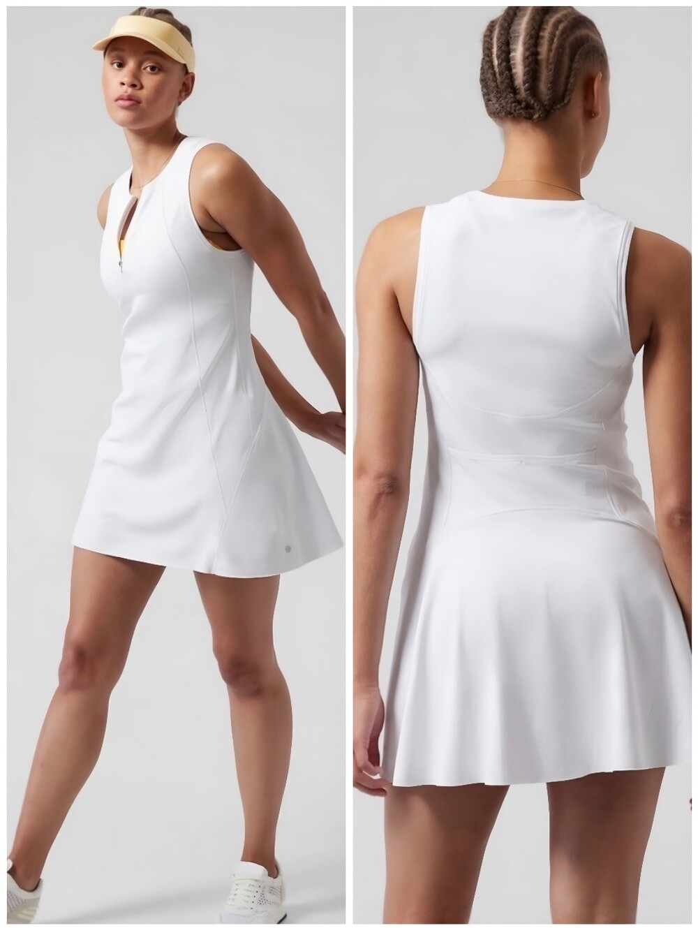 Athleta White Tennis Ace Athletic Dress, XL